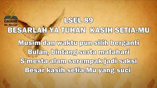 Besarlah Ya Tuhan Kasih Setiamu  Lagu Sion No89