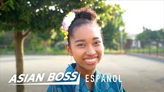 Vida de una colegiala mitad negra y mitad japonesa | Asian Boss Español