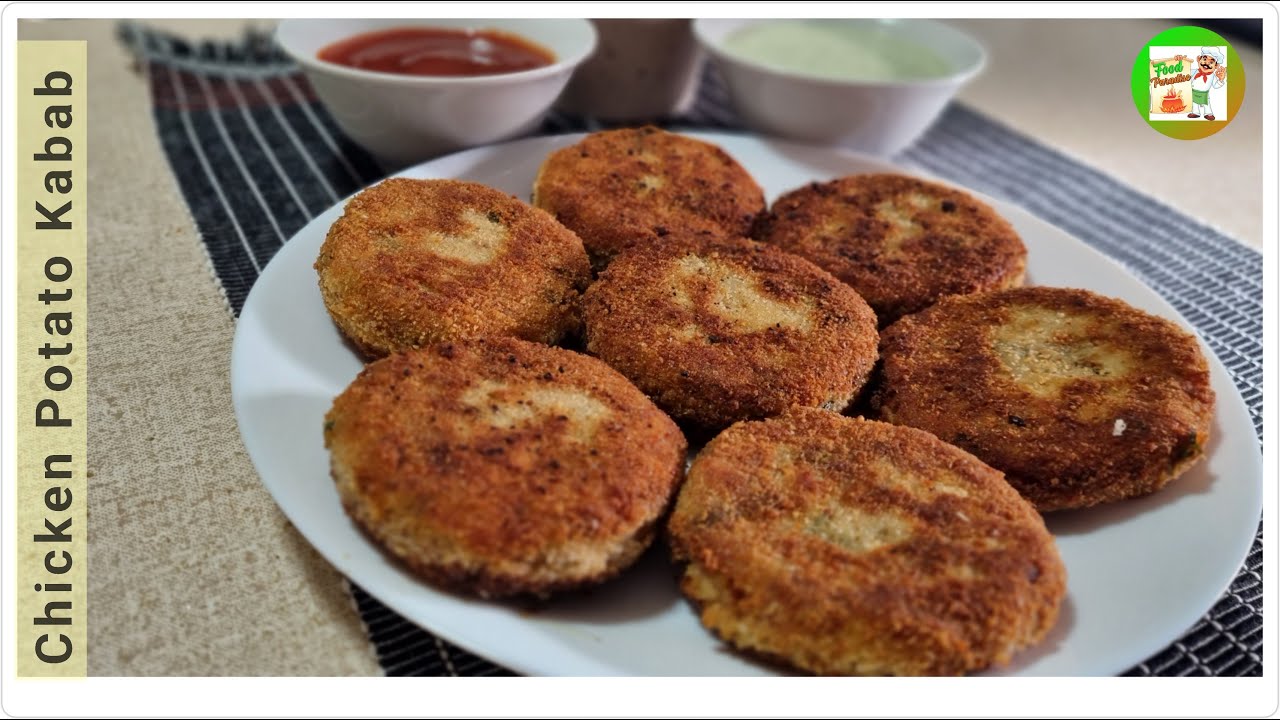 Crispy Chicken Potato Kabab Recipe Chicken Potato Cutlets Food