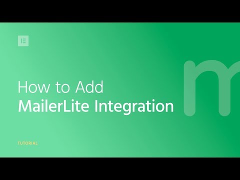 How to Integrate MailerLite & Elementor