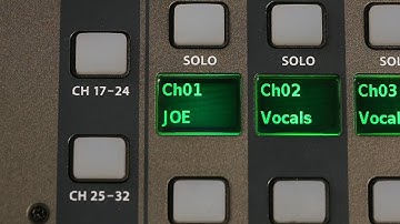 How to configure Scribble Strips on the Behringer X32