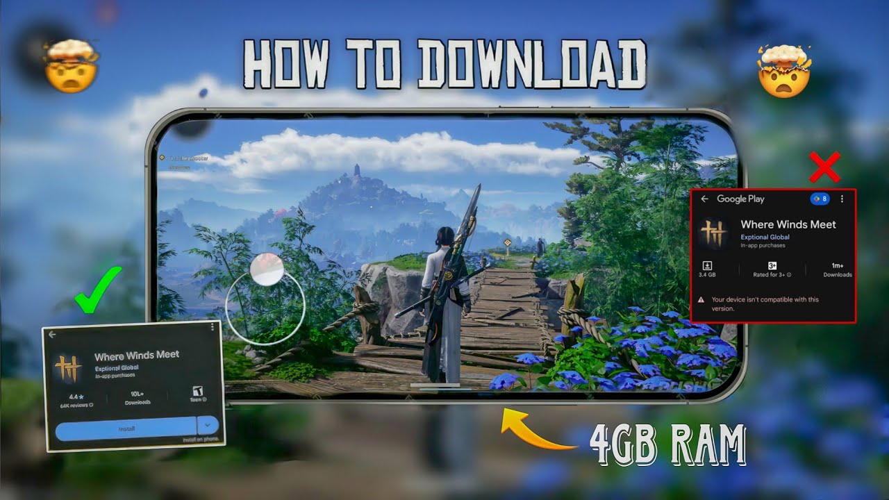 Whare winds meet global first look in 4GB Ram Phone🔥😮