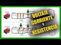 ⚡ Que es el VOLTAJE, la CORRIENTE ELECTRICA y la RESISTENCIA explicado paso a paso