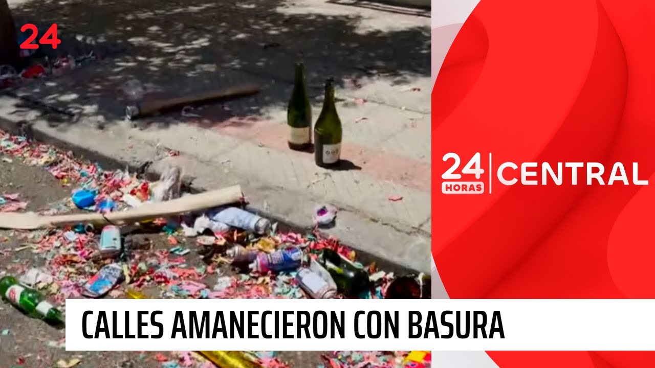 Calles de Santiago nuevamente amanecieron con basura