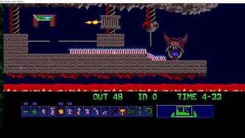 Lemmings but with Lemminas (A Task For Blockers And Bombers)
