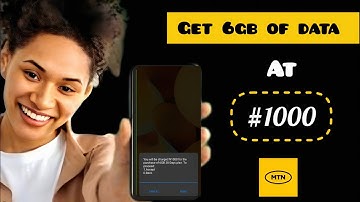 MTN Cheapest Data Plan In Nigeria 2025. 6GB at 1000 Naira.