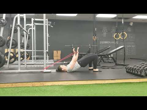Glute Bridge ISO with Banded Pullover ISO