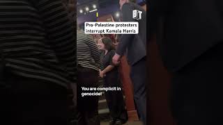 Pro-Palestine activists interrupt Kamala Harris on her Reproductive Freedom Tour