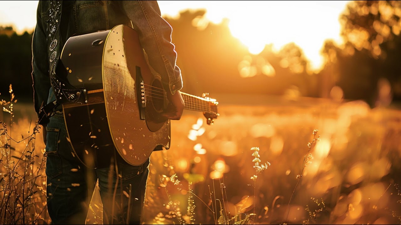 Thumbnail for the country song Strumming Stories on an Old Guitar
