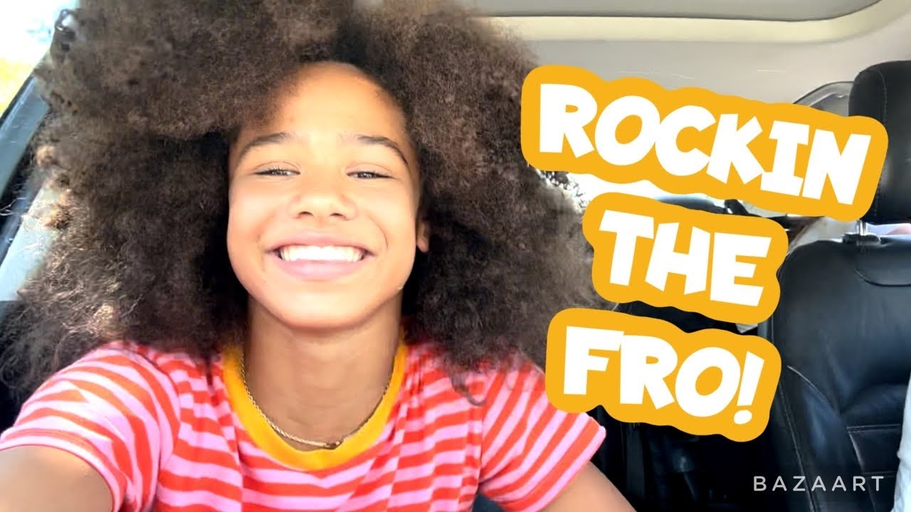 SHE'S ROCKING THAT FRO AT LAST! - YouTube