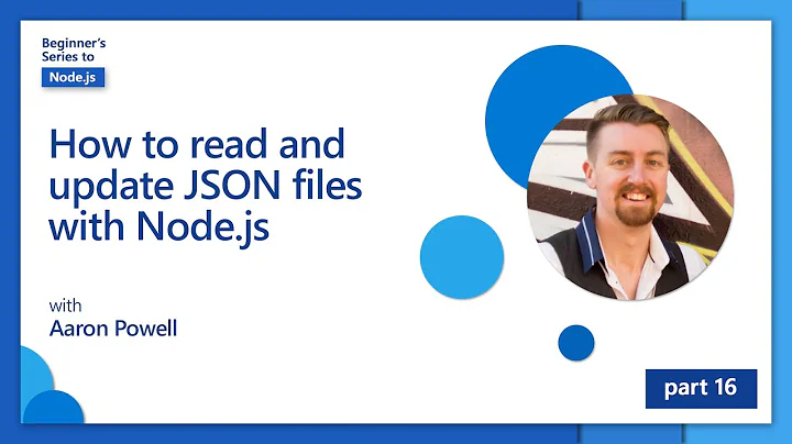 How to read and update JSON files with Node.js [16 of 26] | Node.js for Beginners