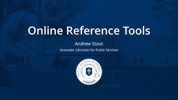 Online Reference Tools