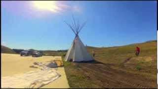 Tipi Raising Timelapse