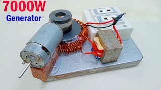 How to make free energy generator 220v electricity use magnetic 100% copper wire