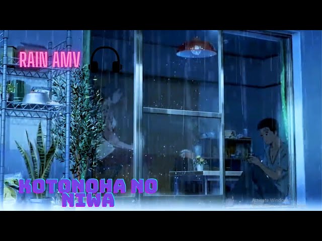 kotonoha no Niwa (Beautiful Anime Rain)【AMV】- Scarlet [HD] 1080p