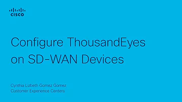 SD-WAN - Configure ThousandEyes on SD-WAN Devices