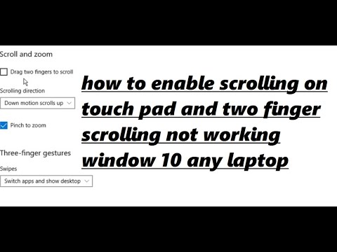 how to enable scrolling on touch pad windows 10 hqdefault