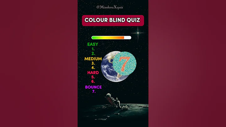 Only 1% Can See All Numbers 👀 | Color Blind Test Quiz. #shorts