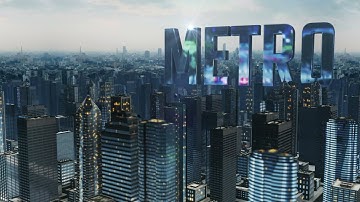 Metro Cityscape with AfterEffects and Element 3D