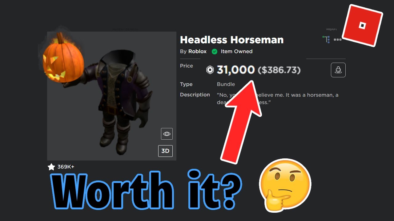 Is Headless Worth It? (ROBLOX), Headless (Roblox)