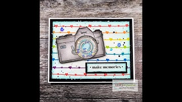 Unity Quick Tip: Camera Mini Shaker Card with Rainbow Stamped Background