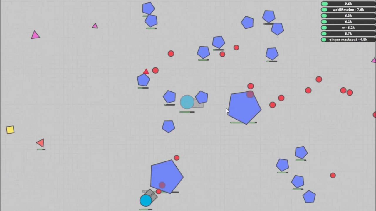 Diep.io World record Body Damage Build 169k Every1 wanna kills me!  RECORD ITALIANO CON BODY DAMAGE