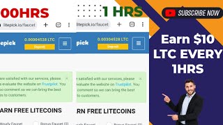 FREE Litecoin Site 2023| Litepick.io hack| Earn $10 LTC Every 1 Hour| Withdraw To Crypto Wallet. screenshot 4