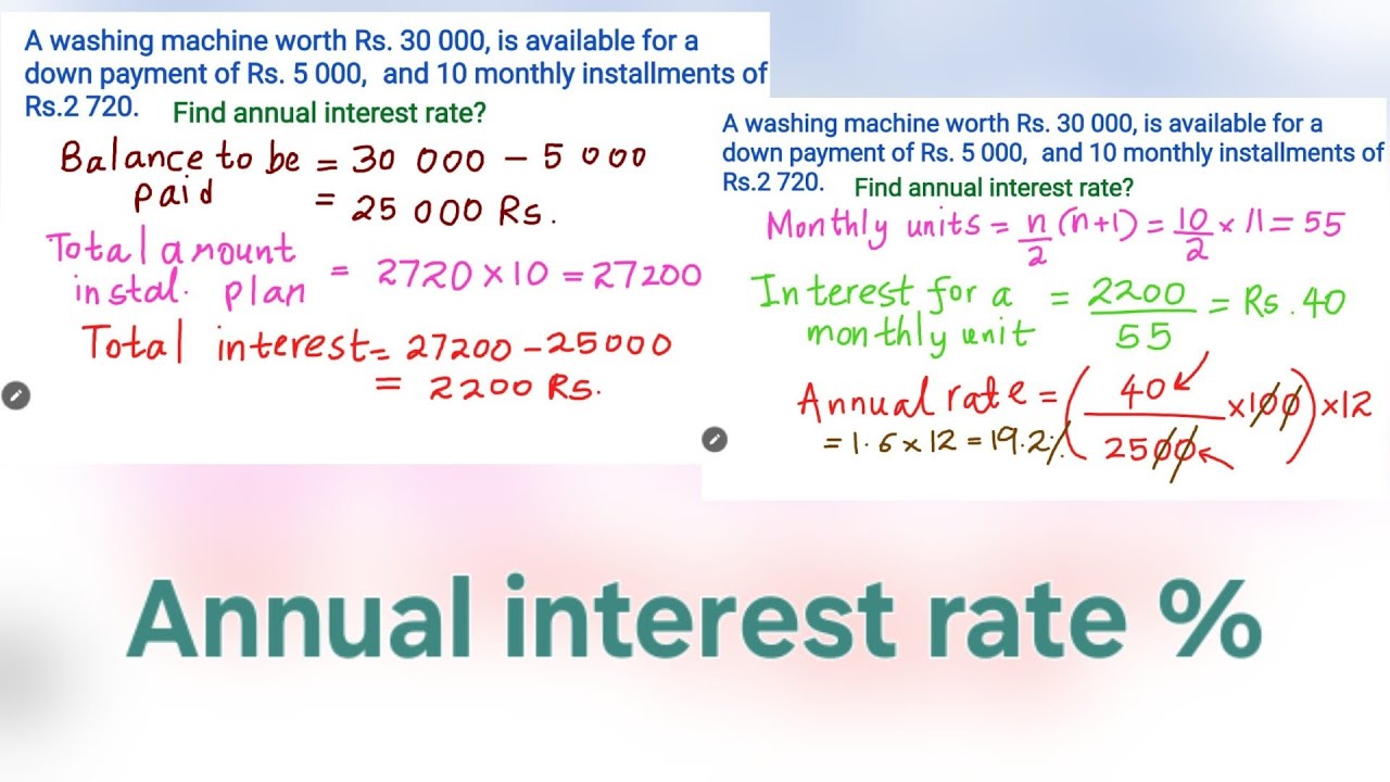 3️⃣ Monthly installment loan 💲| Interest rate ️ Monthly interest| Total ...