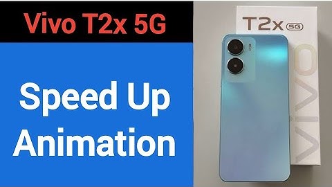 How to speed up animation Vivo T2x 5G, animation speed kaise increase Karen
