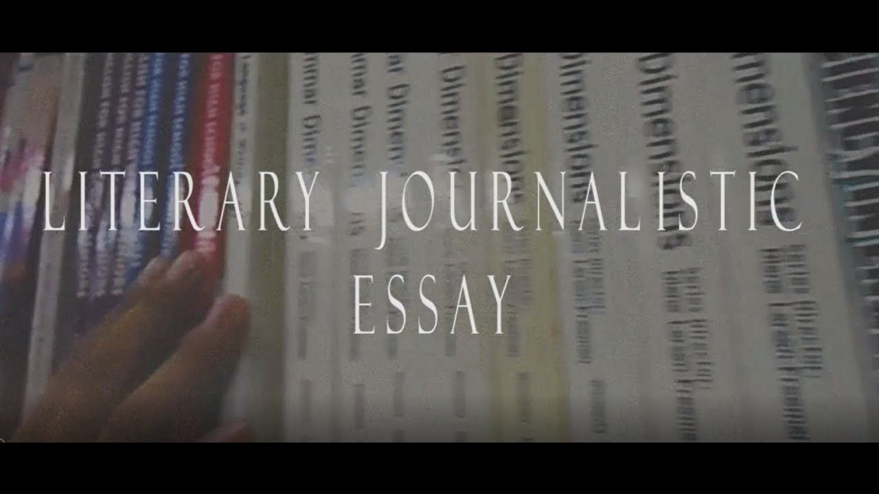 how to start an journalistic essay