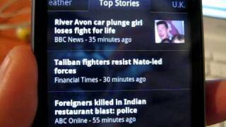 News and Weather Widget on Google Nexus One screenshot 5