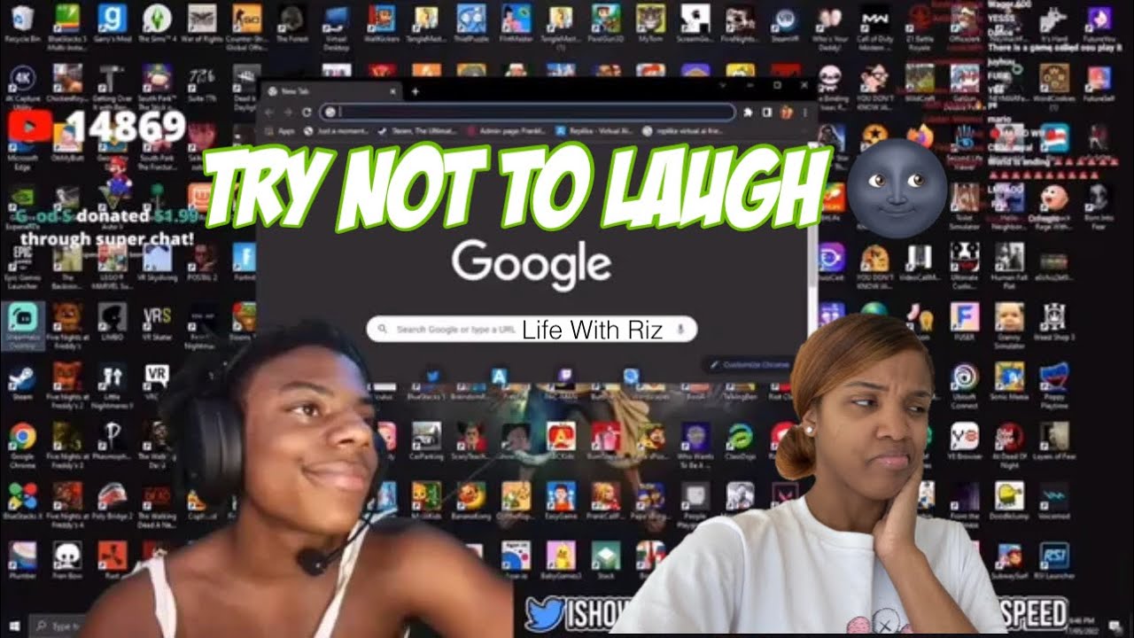 TRY NOT TO LAUGH 😭 ishowspeed funny moments reaction part 2 ‼️ - YouTube