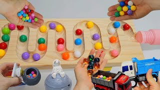 Relaxing Marble Race Zigzag Challenge Eye-Catching Run