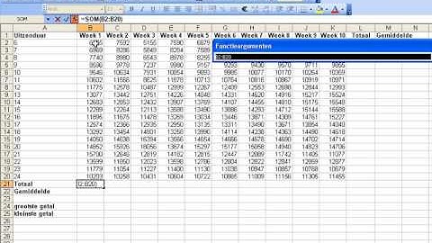 functie (knop) in excel