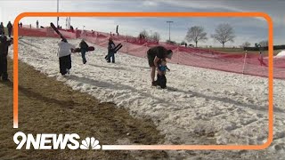 Ruby Hill Rail Yard making the most out of the snow its got