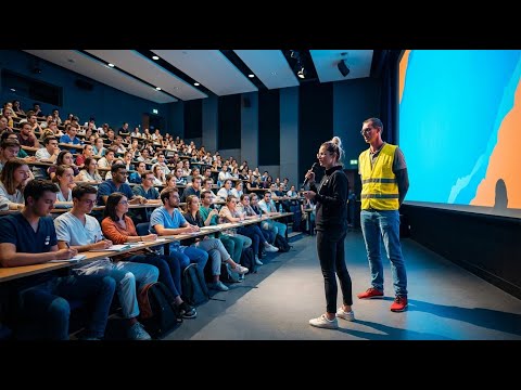Ana révèle les secrets de fabrication d’une œuvre digitale aux étudiants participants à distance