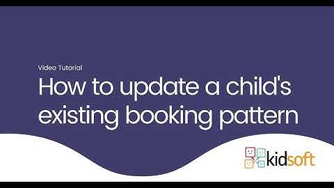Kidsoft Video Tutorial - How to update a child