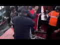Moroccan fishermen are celebrating morocco victory in the boat while fishing