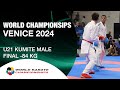 U21 KUMITE MALE 84 KG FINAL O OSMAN EGY VS M ALJAFARI JOR WORLD KARATE FEDERATION 
