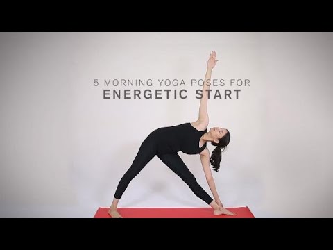 5 Morning yoga poses for energetic start - YouTube