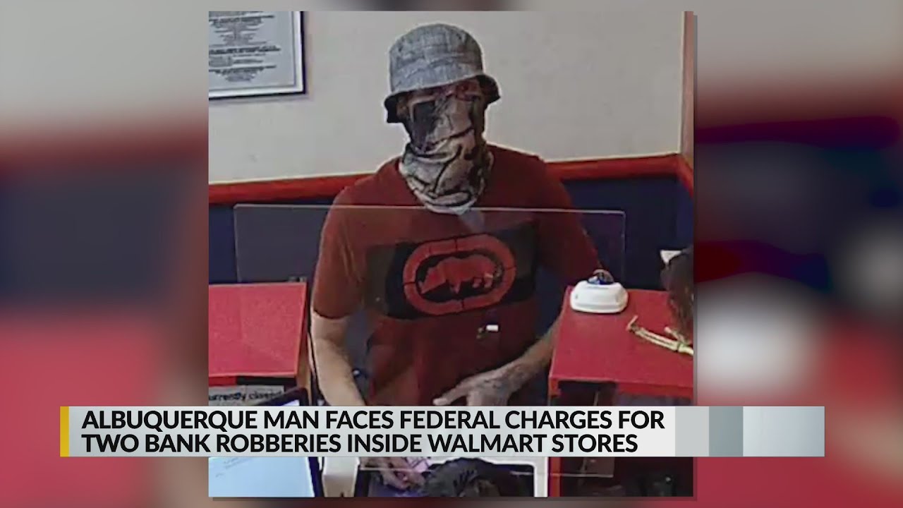 Man facing federal charges for 2 bank robberies inside Walmart stores ...