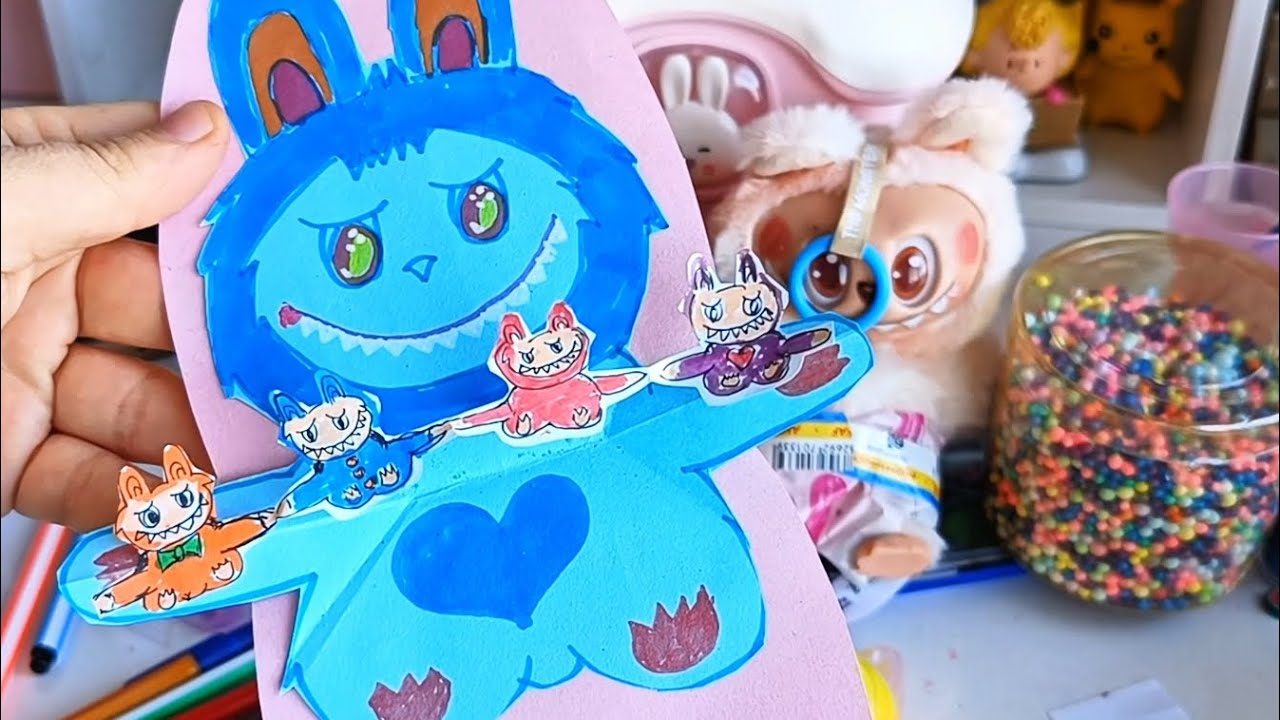 LABUBU GİFT CARD DIY LABUBU KENDİN YAP HEDİYELİK KART 