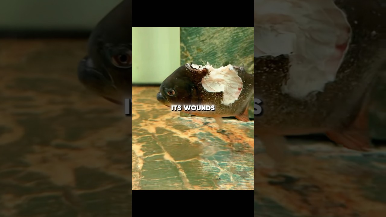 This Piranha Refused to Give Up 🥹 #animalshorts