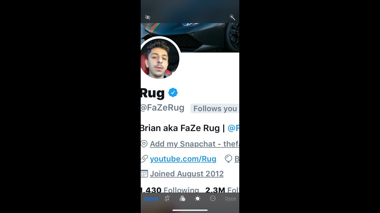Faze Rug Followes me on Twitter *PROOF* - YouTube