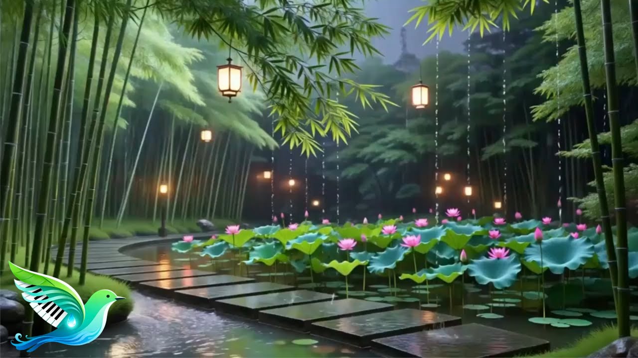 Peaceful Piano Music with Soft Rain Echoes 🌧️ for Deep Sleep – Emotional Rebalancing and Mental Calm