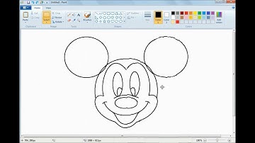Mickey Mouse in MS Paint