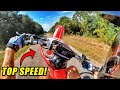 HONDA CRF150RB TOP SPEED RUN!