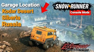 Garage Location Kodar Desert Siberia Russia In Snowrunner Update xbox one