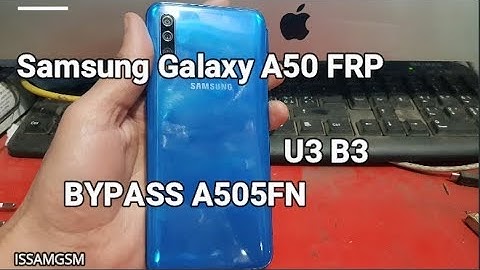 Bypass google account Samsung Galaxy A50 A505FN FRP U3 B3 Android 9.0