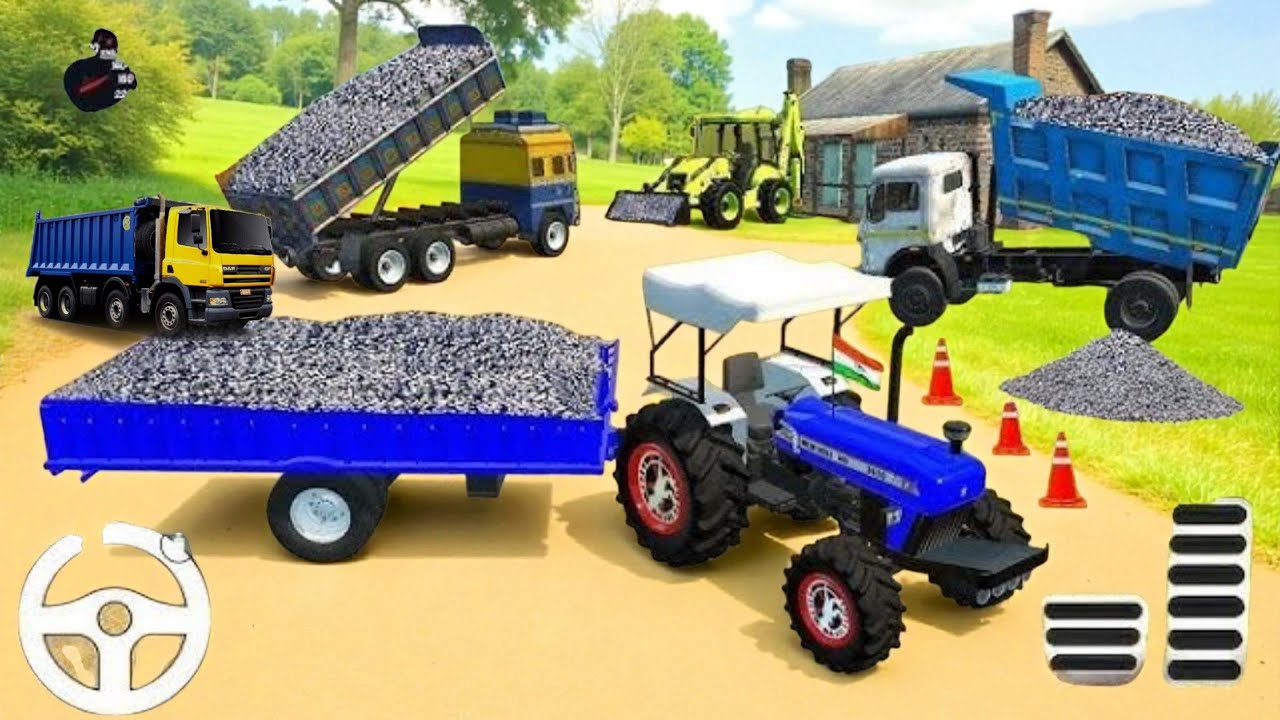 jcb and dumper track 🎮 tractor tractor tractor game | jcb 